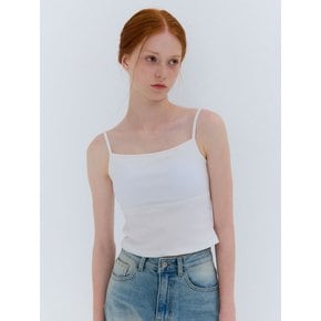 SUMMER RIBBED CAP SLEEVELESS WHITE