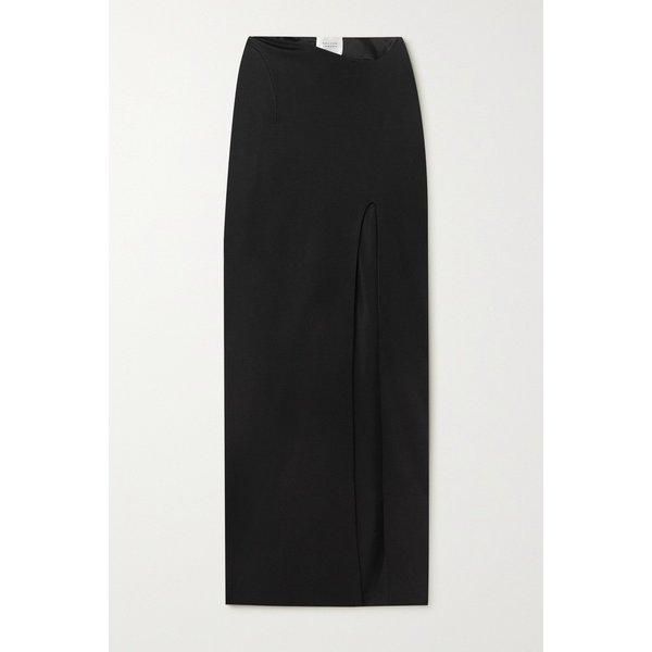 갈반 알리샤 스트레치 저지 맥시 스커트 블랙 1647597295043222