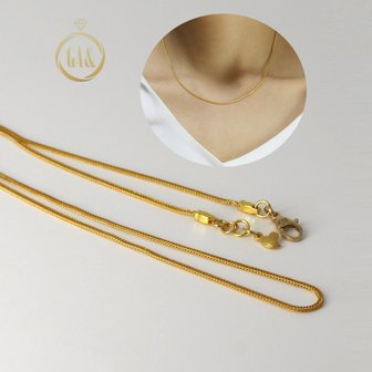  [가앤] 24k순금 심플 기본 폭스 체인 목걸이3.75g
