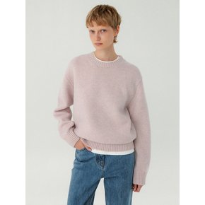 [1차 리오더] Winter Round-Neck Pull-Over_Light Pink