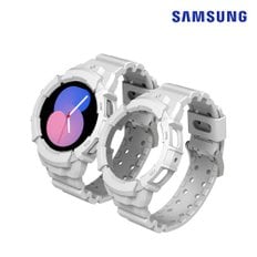  삼성 정품 갤럭시 워치4 워치5 44mm 케이스 스트랩 일체형 풀커버 밴드