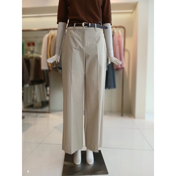 [여주점] 씨씨콜렉트 벨티드세미와이드코튼팬츠 E261msa105