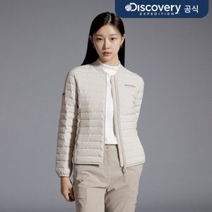 디스커버리 30%▼ 여성 픽시버G 튜브 구스다운 경량패딩 (BEIGE)