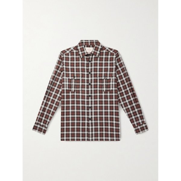 포르투기스 플란넬 체크 코튼 플란넬 셔츠 46376663162911449