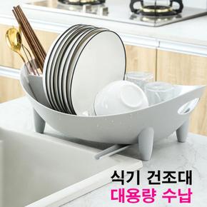 물빠짐 360도회전 식기 건조대 자연배수 식기건조대 (S10463172)