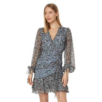 이스퀘어 5425649 Ted Baker Cherela Printed Long Sleeve Mini Dress