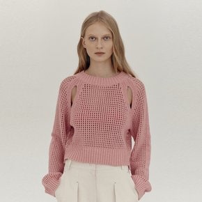 Slit Cropped Knit_PINK