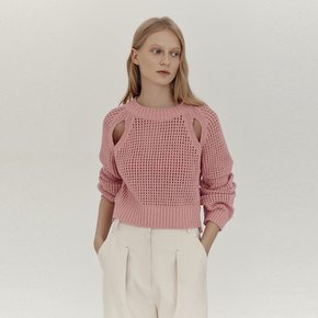 Slit Cropped Knit_PINK