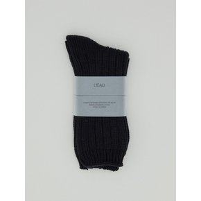 Leau cotton socks_black