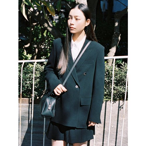 [Drama Signature] Oversized Double-Breasted Blazer_2color