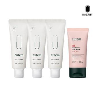 셀러허브 데일리 크림 75ml x3 + 글로우 핑크 토닝 선크림 50ml (S16511324)