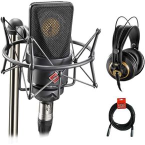 영국 노이만 마이크 Neumann TLM 103 Condenser Microphone Mono Set 블랙 with AKG K 240 Studi