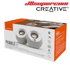 크리에이티브 PEBBLE V3 블루투스 5.0 스테레오스피커 화이트 - JBSupercom