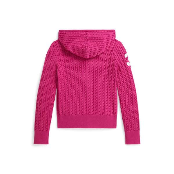 폴로 키즈 여아 7-16세 빅 포니 미니 케이블 풀 지퍼 후디(CWPOSWEG6820610650)