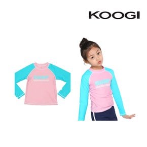 쿠기 여아 래쉬가드 상의단품 KG-K605