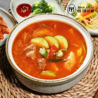 몽테이블 금강수림 한돈목살 고추장찌개 1kg (2~3인분)