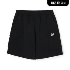 [코리아공식]베이직 스몰로고 6부 카고 반바지 NY (Black)