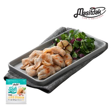 맛있닭 닭안심살 소프트 안심 마늘 4팩 (400g)