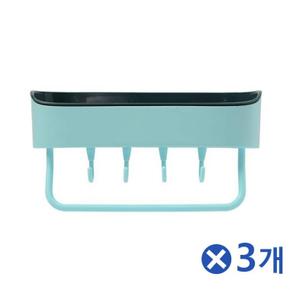 부착식 편리한 멀티수납 물빠짐 욕실선반-스카이x3개 선반대