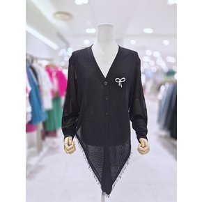 AK원주점 르니앤맥코이 테슬 포인트 내추럴  브이넥 니트 가디건 MN08CD001