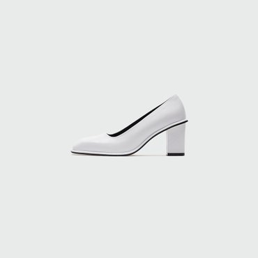 EENK YUMP Square-toe Pumps - White