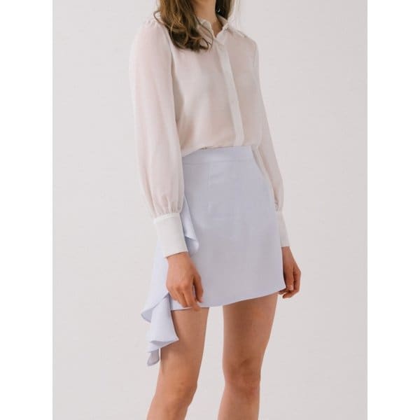 side draping mini skirt