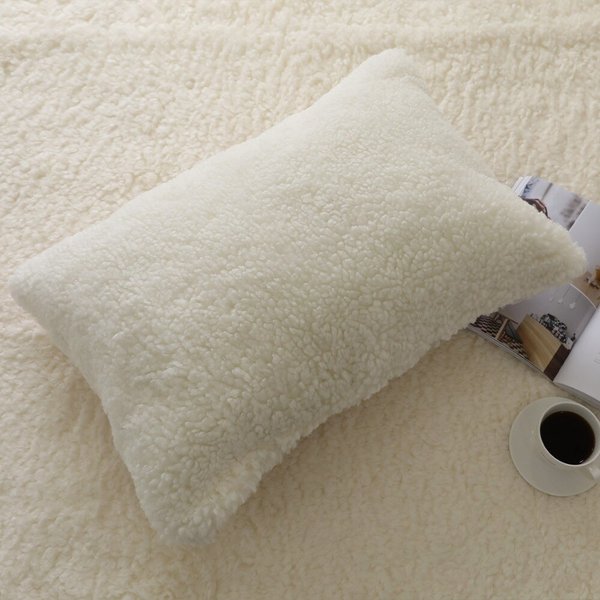 마인 버터크림퍼프 양털극세사 베개커버 50x70 3컬러