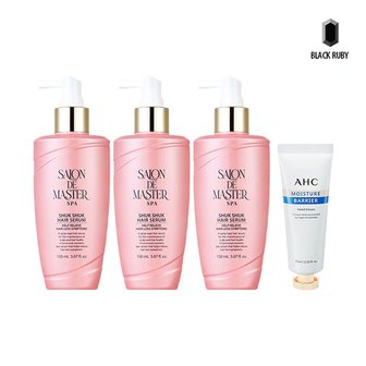  살롱드 마스터 쓕쓕 헤어세럼 핑크에디션 150ml x3 + AHC 핸드크림 75ml