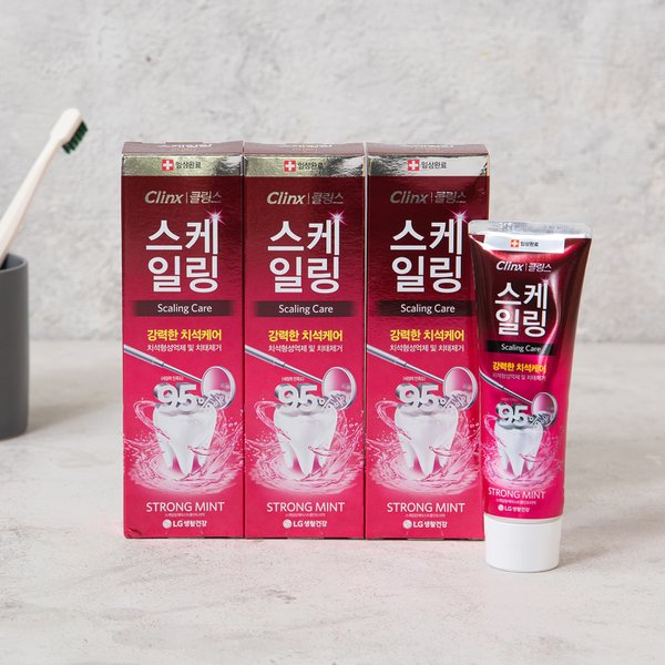 페리오 클링스 스케일링케어 스트롱민트 100gX3