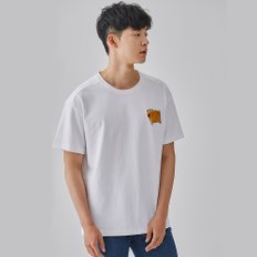 [지미테일러] Men 고흐 베드룸 침대 T-shirt 명화 반팔티 (white)