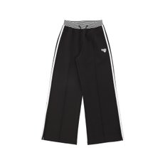 W TRACK WIDE PANTS [BLACK]