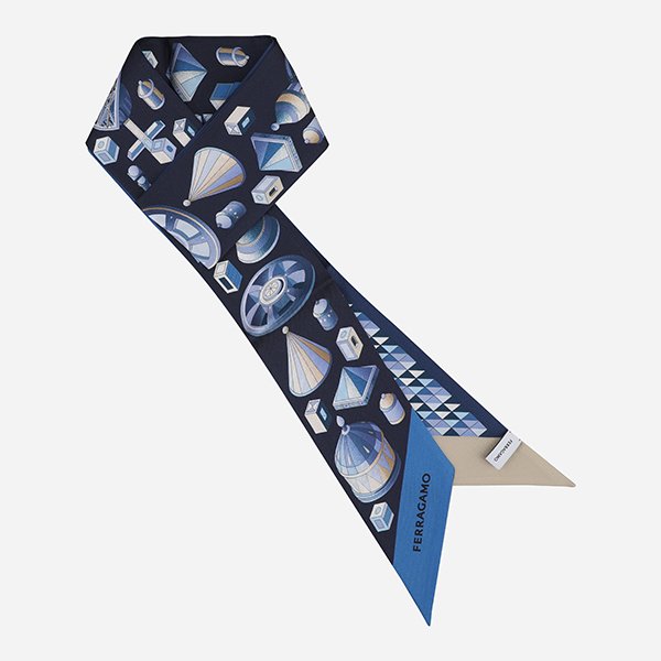 [시흥점] 6S 320975 780017 나디르 프린트 방도 스카프 블루