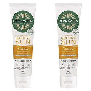 더마빈 페이스 바디 썬크림 dermaveen SPF 50 daily nourish sun 100g 2개