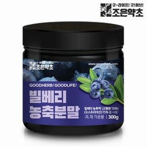 조은약초 빌베리 농축 분말 가루 파우더 대용량 300g