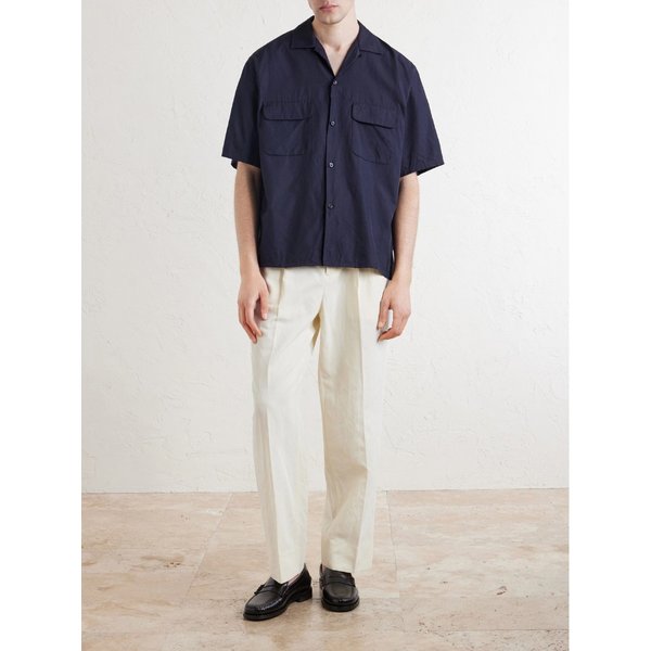 테이퍼드 코튼 리넨 블렌드 팬츠 46376663163032273