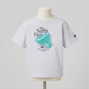 노스페이스 키즈 키즈 업홀드 반팔 티 HEATHER_GRAY NT7US02T
