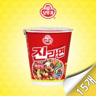  [오뚜기] 진라면 매운맛 미니컵 15입 (65g x 15개)