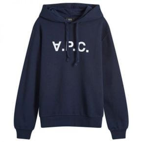 A.P.C. 아페쎄 VPC 로고 후디 후드 - 다크 네이비  에크루 COHBN-M27908-TIQ