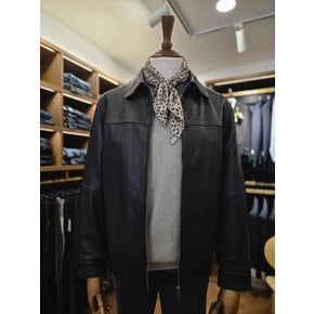 [여주점] 코오롱 브렌우드 남성 볼더레더 나빠 엠보 양가죽 트러커 점퍼 BRUDX26231BKX