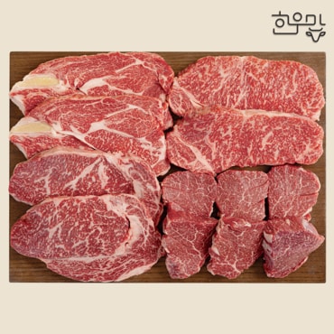 민통선한우 [한우맘] 한우 로스 선물세트 0.8kg (등심,안심,채끝)