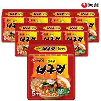 농심  얼큰한너구리 120g x 40봉 1박스