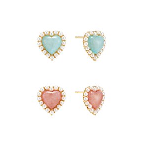 [Silver925] Ameli Heart Mix Earring_EC1741