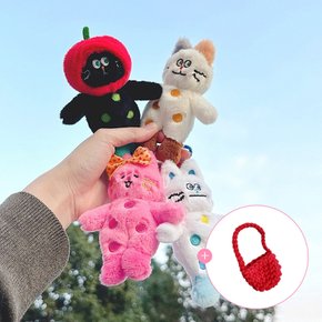 (뜨개가방증정) 고양이 인형키링 가방참장식 백팩 키링 4type