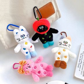 (뜨개가방증정) 고양이 인형키링 가방참장식 백팩 키링 4type