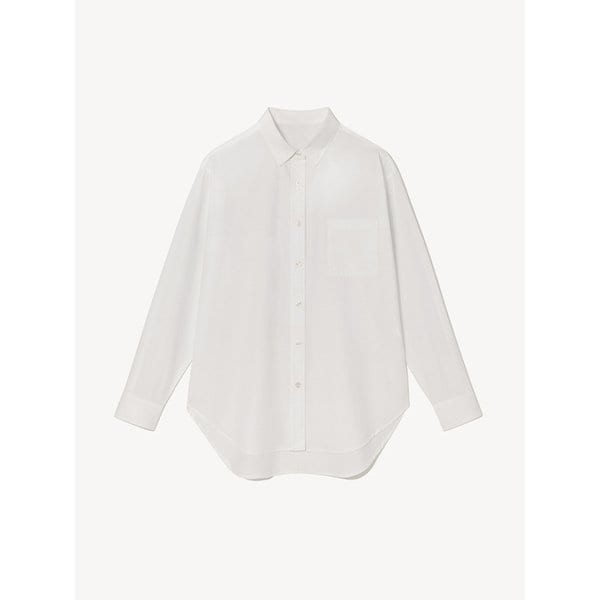 포켓 디테일 코튼 셔츠 (ivory)