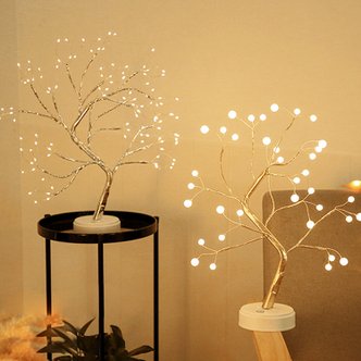 심쿵샵 LED 자작 나무 트리 무드등 침실 카페 인테리어 조명