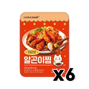 쿠캣 알곤이찜 즉석조리 간편안주 285g x 6개