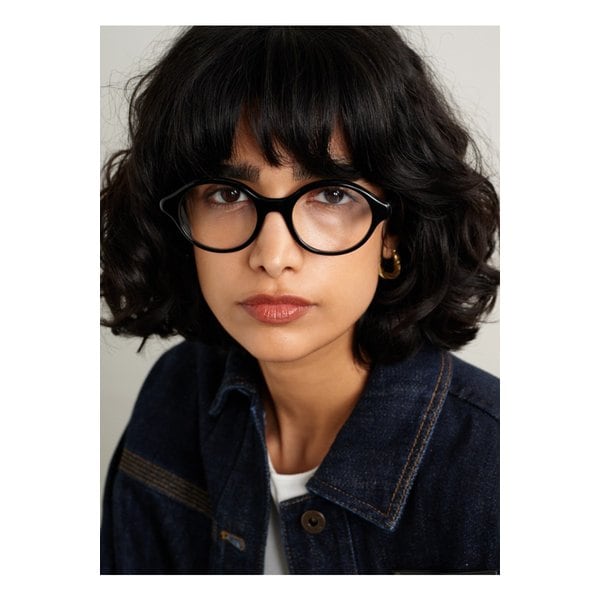 라운드 프레임 아세테이트 옵티컬 안경 블랙 46376663162887330