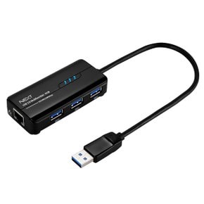 USB3.0 3포트 USB허브 + 기가랜카드 NEXT-UH303LAN