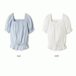 여성용 도비 셔링 블라우스 / Dobby Shiring Blouse_A WHYAE2556F